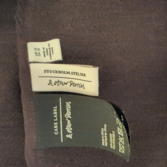 & Other Stories x Stockholm Atelier Oversized Wool Blend Overshirt sz 10 - Picture 7 of 10